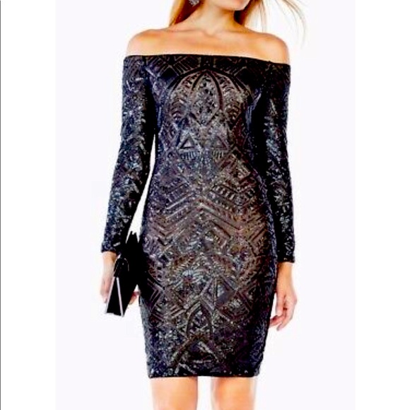 Off the shoulder eunice BCBG dress - Picture 1 of 8